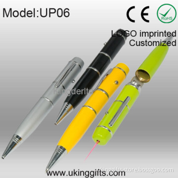 Metal USB Ball Pen Flash Drive with Laser Pointer